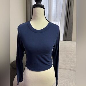 PINK Victoria's Secret Navy Long Sleeve Tee